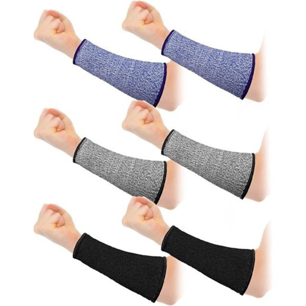 3 Pairs Arm Protectors for Thin Skin and Bruising Cut Resistant Forearm